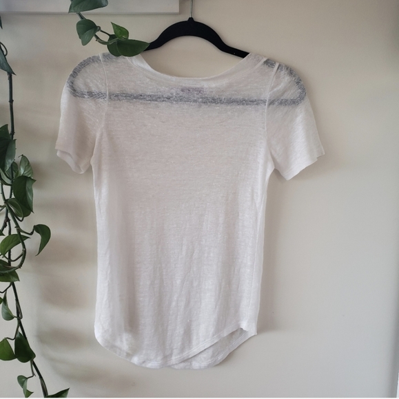 Linen Cut Out Tee - Picture 6 of 7